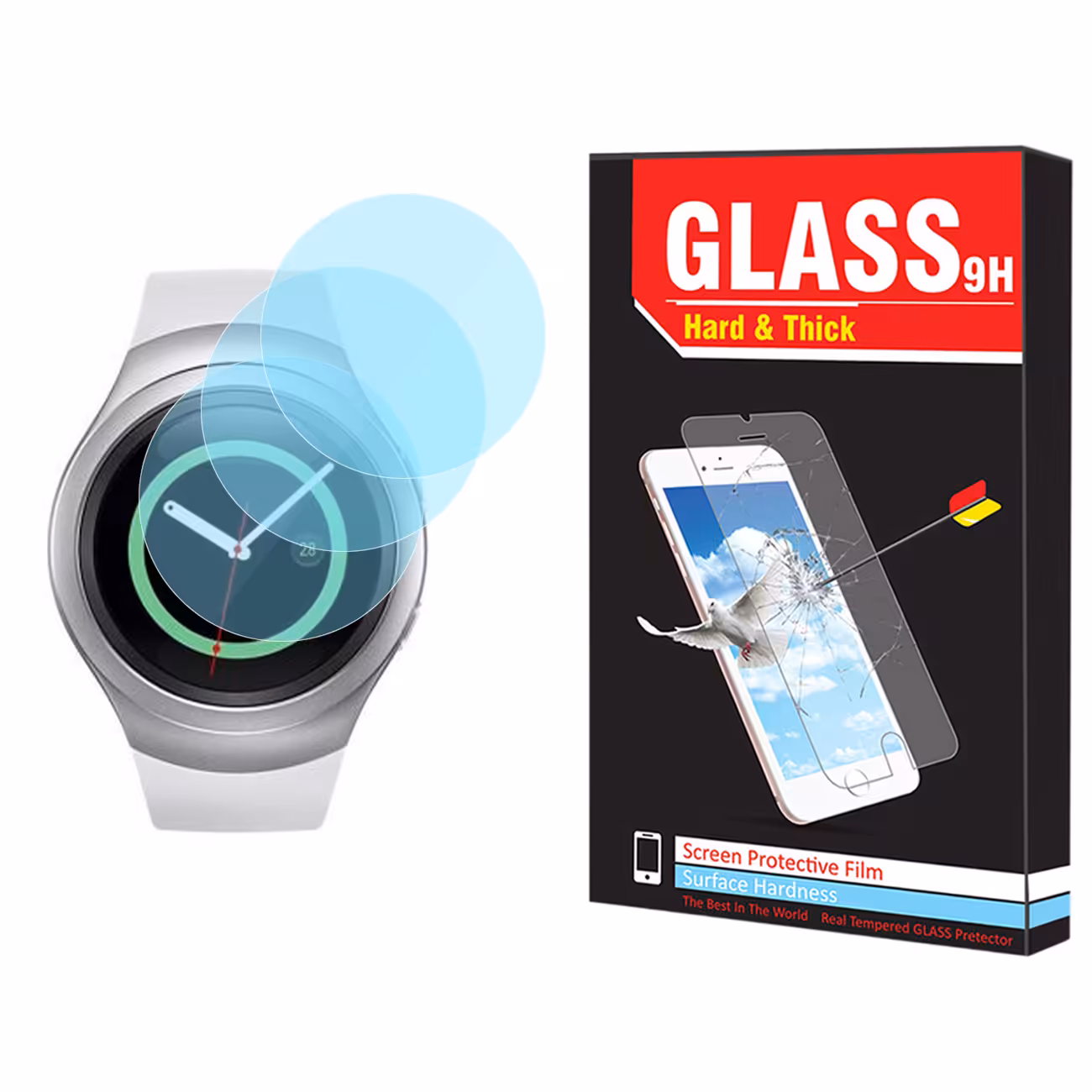 محافظ صفحه نمایش نانو هارد اند تیک مدل NHT مناسب برای ساعت هوشمند سامسونگ Galaxy Watch Gear S2 بسته سه عددی