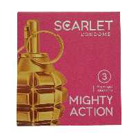 کاندوم اسکارلت مدل MIGHTY ACTION بسته 3 عددی
