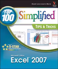 خرید و دانلود نسخه کامل کتاب Microsoft Office Excel 2007: Top 100 Simplified Tips &amp; Tricks (Top 100 Simplified Tips &amp; Tricks)