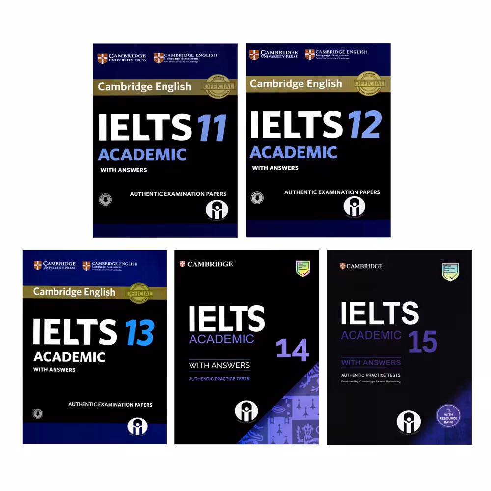 کتاب IELTS Academic Cambridge اثر جمعی از نویسندگان انتشارات الوندپویان جلد 11 تا 15