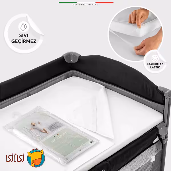 محافظ تشک ضد آب کش‌ دار کودک اله‌ له ابعاد 70×120 سانتی‌ متر