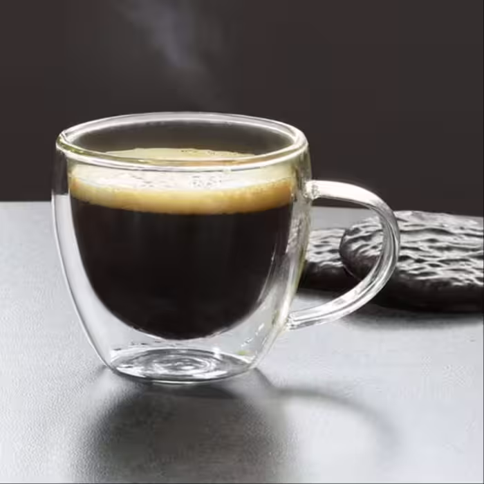 لیوان مدل دوجداره دسته دار کد 250 بسته 2 عددی