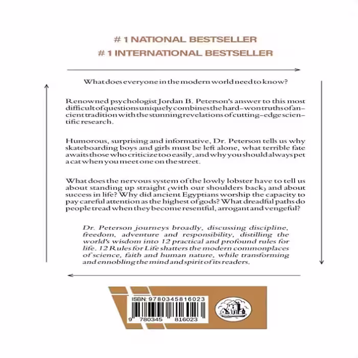 کتاب 12Rules for Life / An Antidote to Chaos اثر Jordan B. Peterson انتشارات ‎ Random House Canada