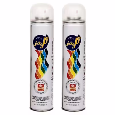 اسپری رنگ کیلر گل پخش مدل براق کننده حجم 300 میلی لیتر بسته 2 عددی