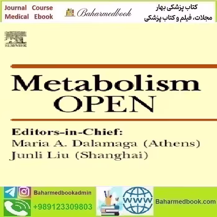 Metabolism Open Volume 21 2024 TRUE PDF price 8€ - کتاب پزشکی بهار