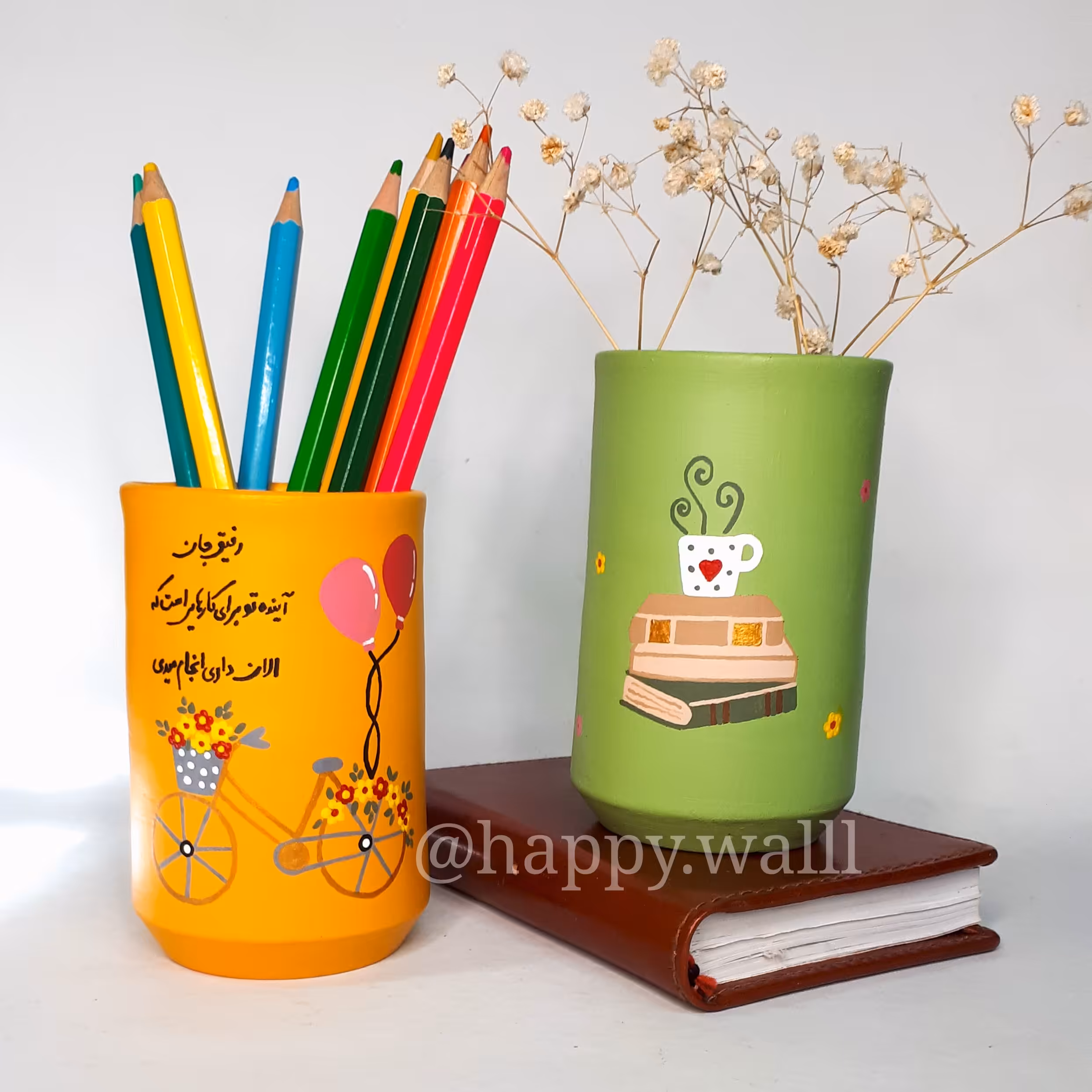 جامدادی رومیزی فانتزی طرح دوچرخه(10در6سانت)