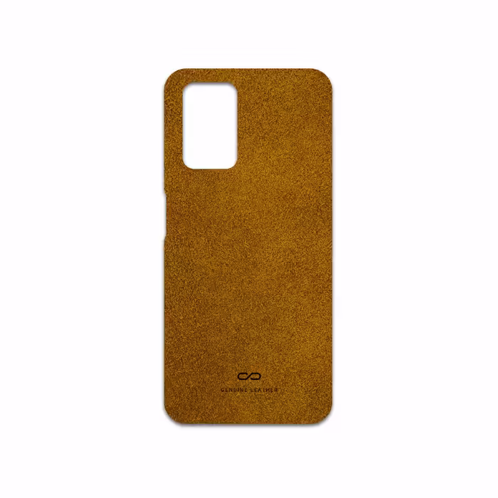 برچسب پوششی ماهوت مدل Brown-Chamois-Leather مناسب برای گوشی موبایل شیائومی Redmi 10