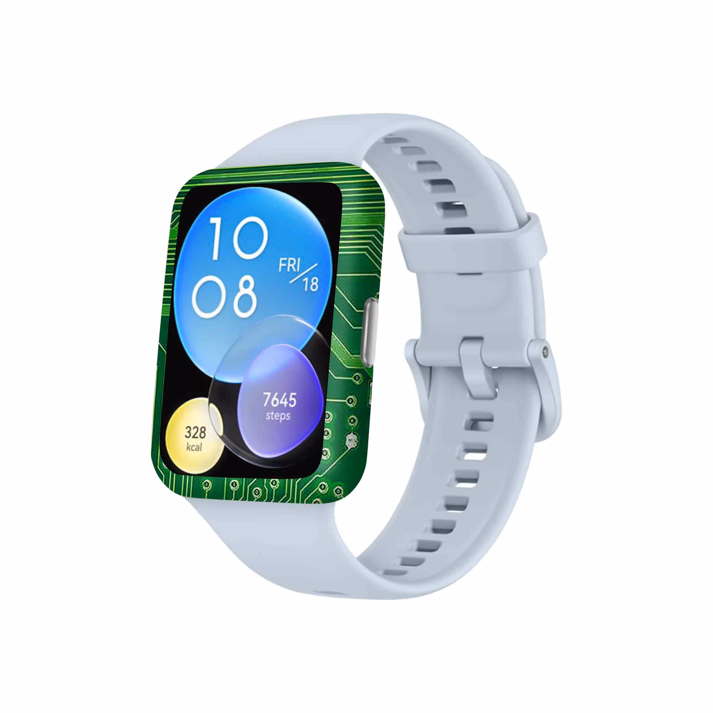برچسب ماهوت طرح Green_Printed_Circuit_Board مناسب برای ساعت هوشمند هوآوی Watch Fit 2
