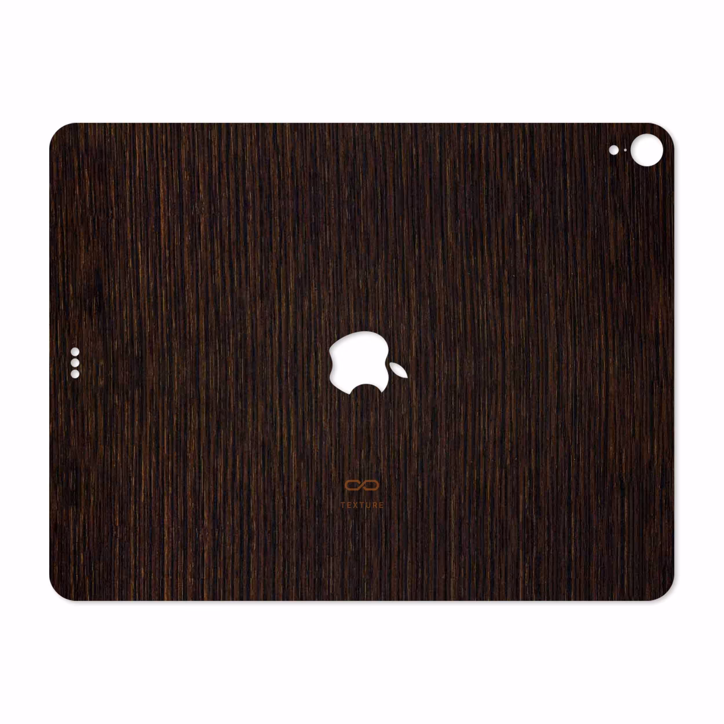 برچسب پوششی ماهوت مدل Dark-Gold-Stripes-Wood مناسب برای تبلت اپل iPad Pro 12.9 (GEN 3) 2018 A1895