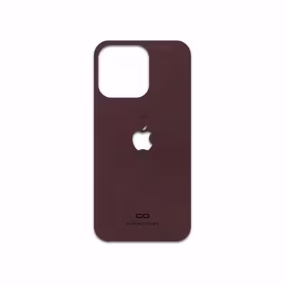 برچسب پوششی ماهوت مدل Matte-Dark-Brown-Leather مناسب برای گوشی موبایل اپل iphone 13 Pro