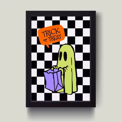 تابلو مدل Trick Ghost کدS1428-b