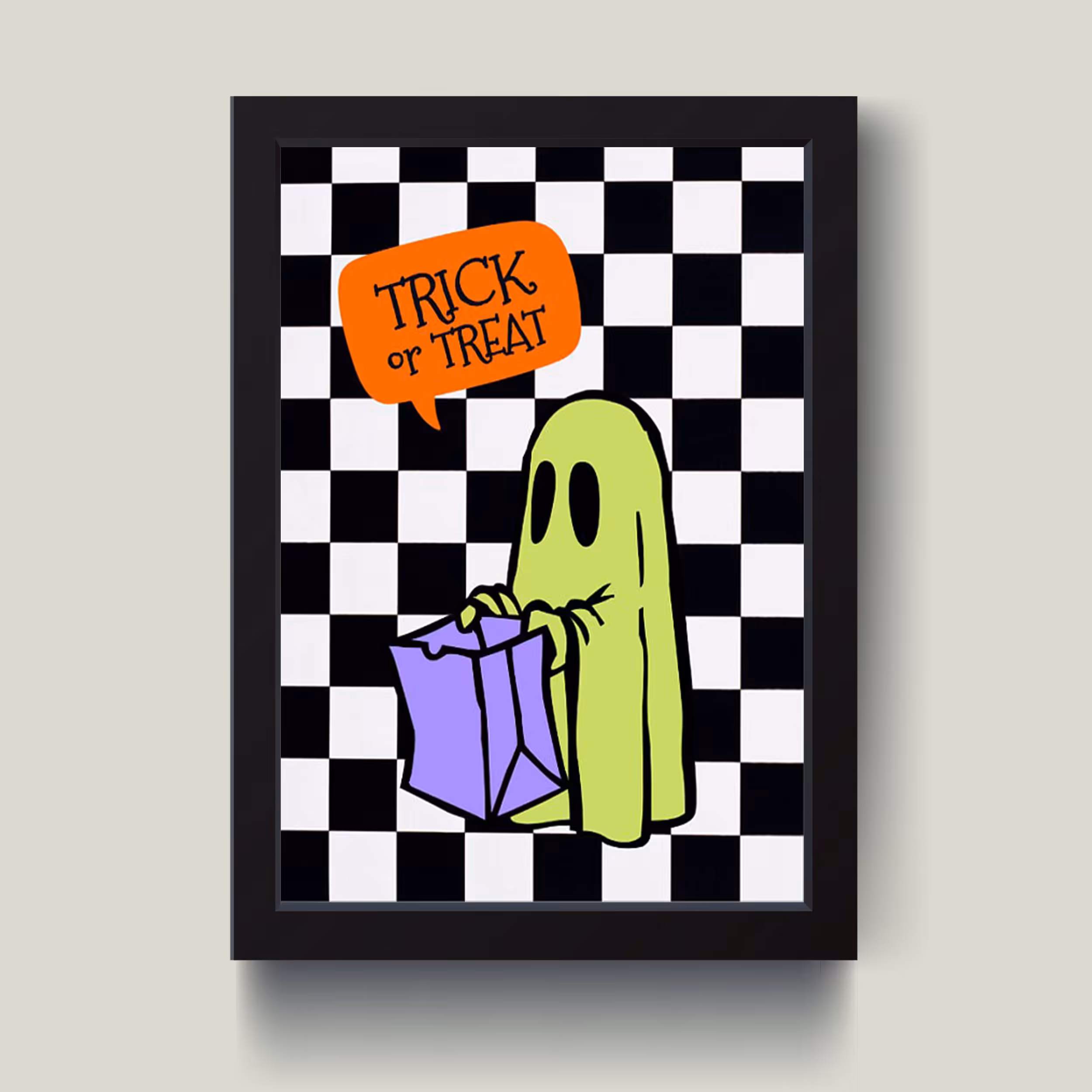 تابلو مدل Trick Ghost کدS1428-b