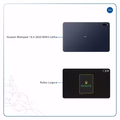برچسب پوششی ماهوت مدل Rolex-Logo مناسب برای تبلت هوآوی Matepad 10.4 2020 BAH3-L09