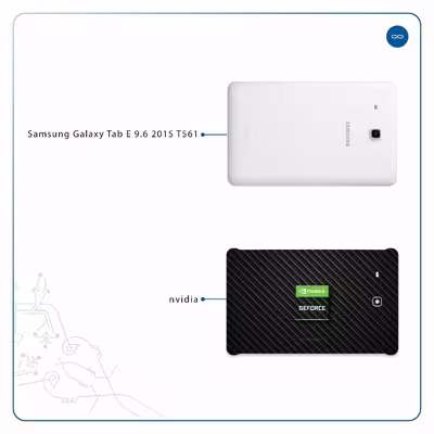 برچسب پوششی ماهوت مدل Nvidia Brand مناسب برای تبلت سامسونگ Galaxy Tab E 9.6 2015 T561