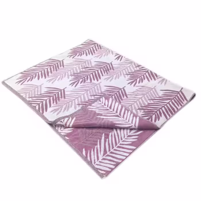 حوله حمام طرح برگ سایز 170×100 سانتی متر