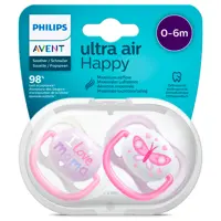 پستانک 2 عددی 0-6 ماه پروانه Ultra Air اونت Avent