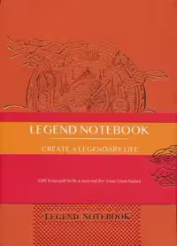 دفتر یادداشت خط دار LEGEND (نارنجی)