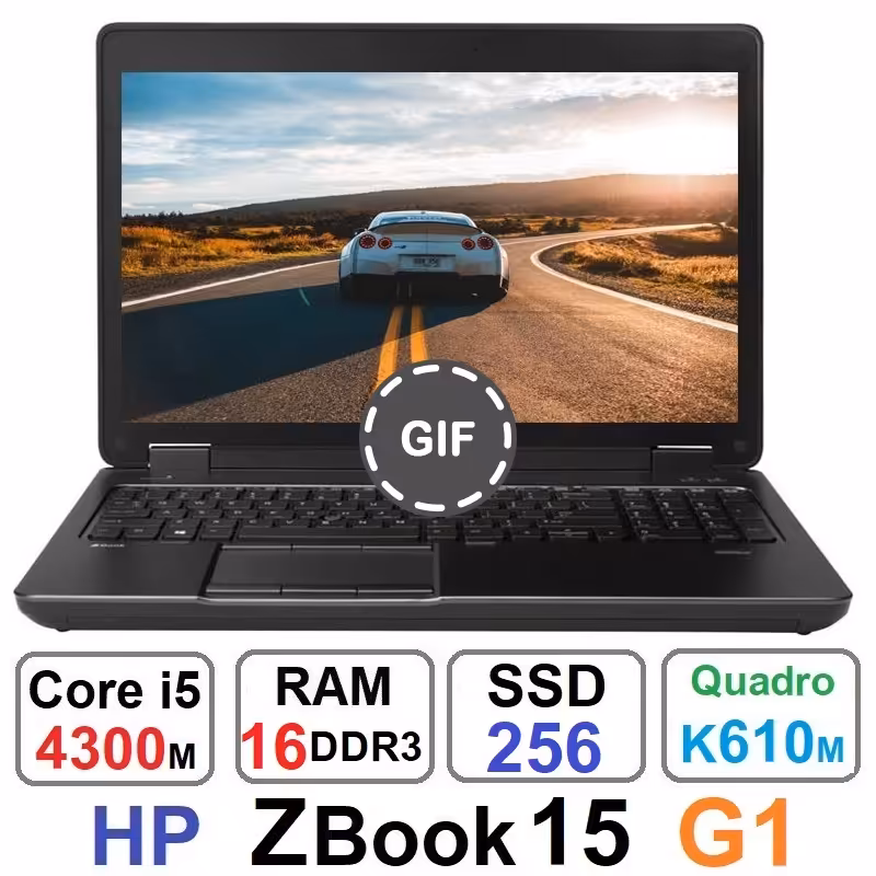 لپ تاپ اچ پی HP ZBook 15 G1 Core i5 4300m رم16 گیگ