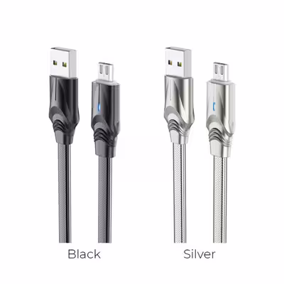 کابل تبدیل USB به microUSB بروفون مدل BU12   طول 1.2 متر