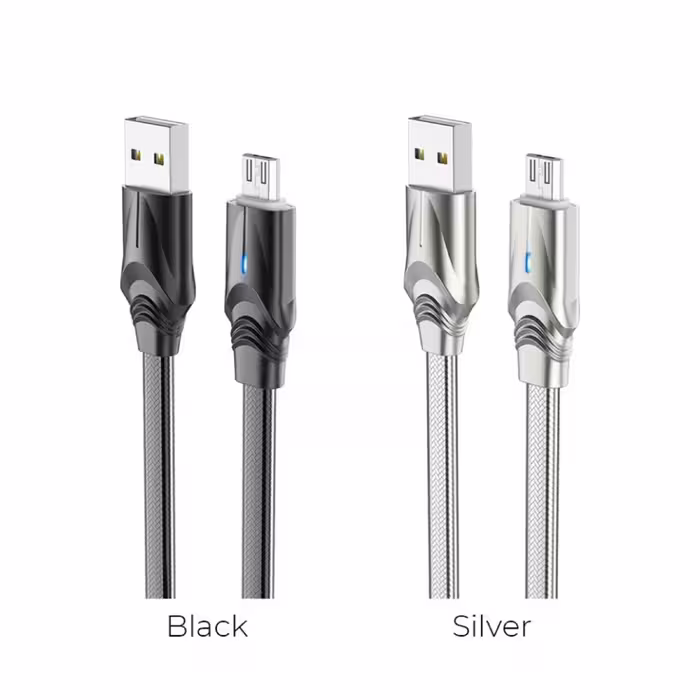 کابل تبدیل USB به microUSB بروفون مدل BU12   طول 1.2 متر