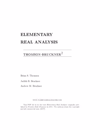 خرید و دانلود نسخه کامل کتاب Elementary real analysis