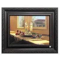تابلو نقاشی رنگ روغن طرح لیوان آب