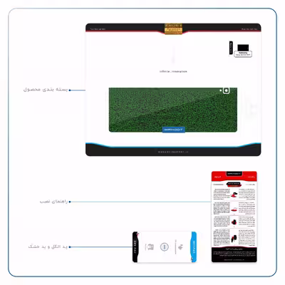 برچسب پوششی ماهوت مدل Green-Holographic مناسب برای تبلت سامسونگ Galaxy Tab S3 9.7 2017 T825