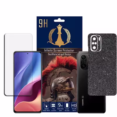 برچسب پوششی اینفینیتی مدل PRO MAX مناسب برای گوشی موبایل شیایومی REDMI K40 PRO REDMI K40 به همراه محافظ صفحه نمایش