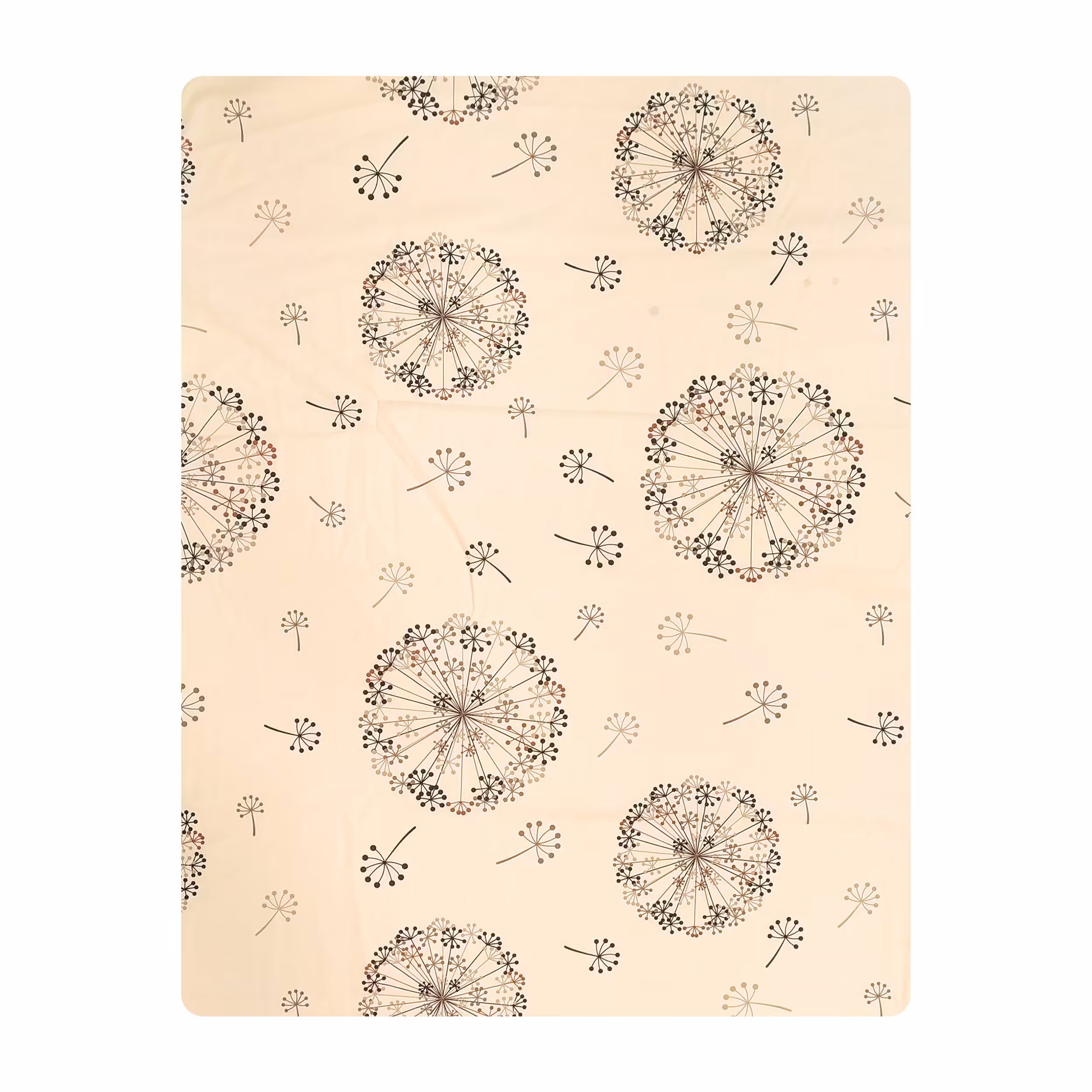 ملحفه تشک مهمان آدنو مدل Dandelion کد IR119 یک نفره سایز 90x190 سانتی متر