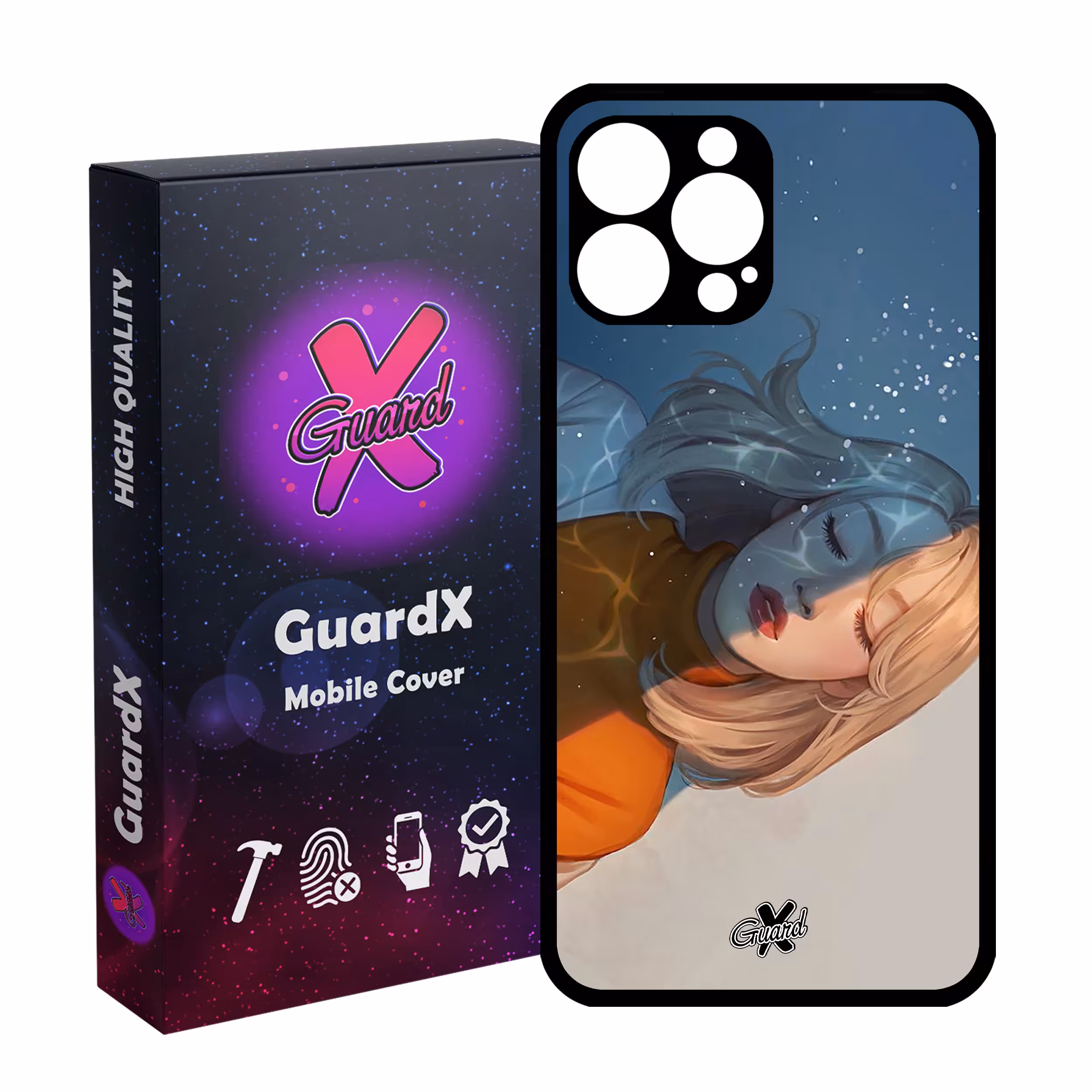 کاور گارد ایکس طرح Girl مدل Glass10013 مناسب برای گوشی موبایل اپل iPhone 13 Pro Max
