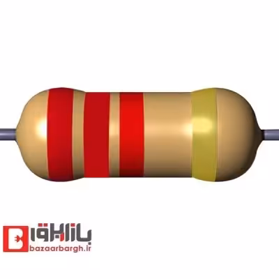 مقاومت 2.2 کیلو اهم 1/4 وات 5 درصد