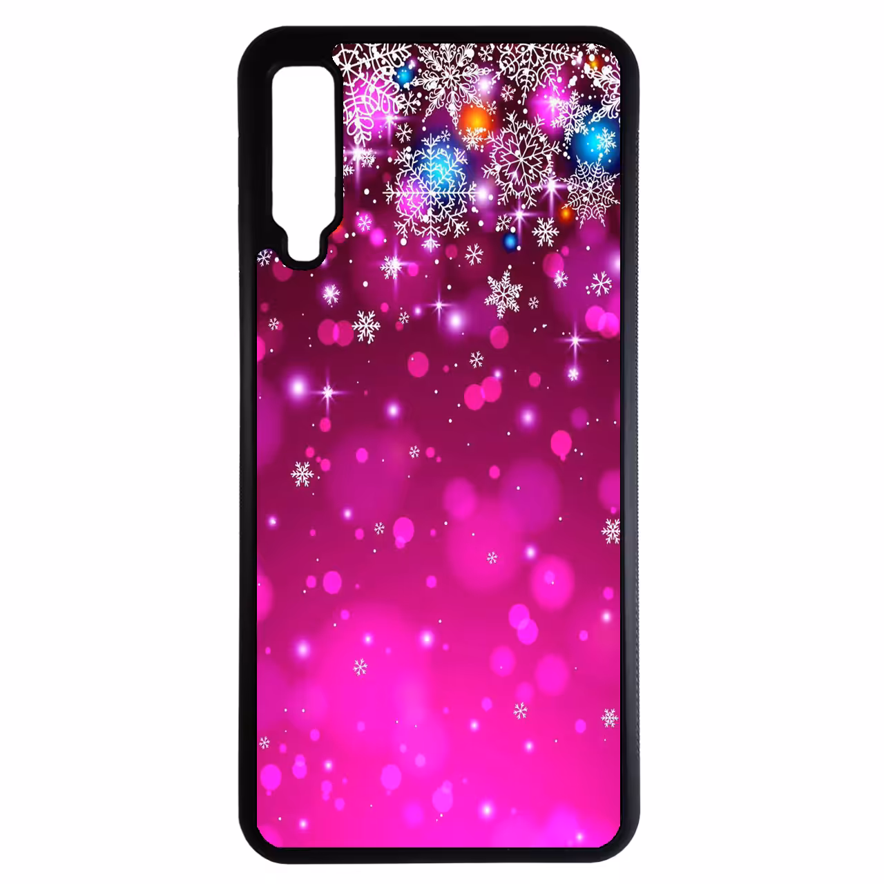 کاور طرح برف بنفش کد 11053883 مناسب برای گوشی موبایل سامسونگ galaxy A750 / A7 2018