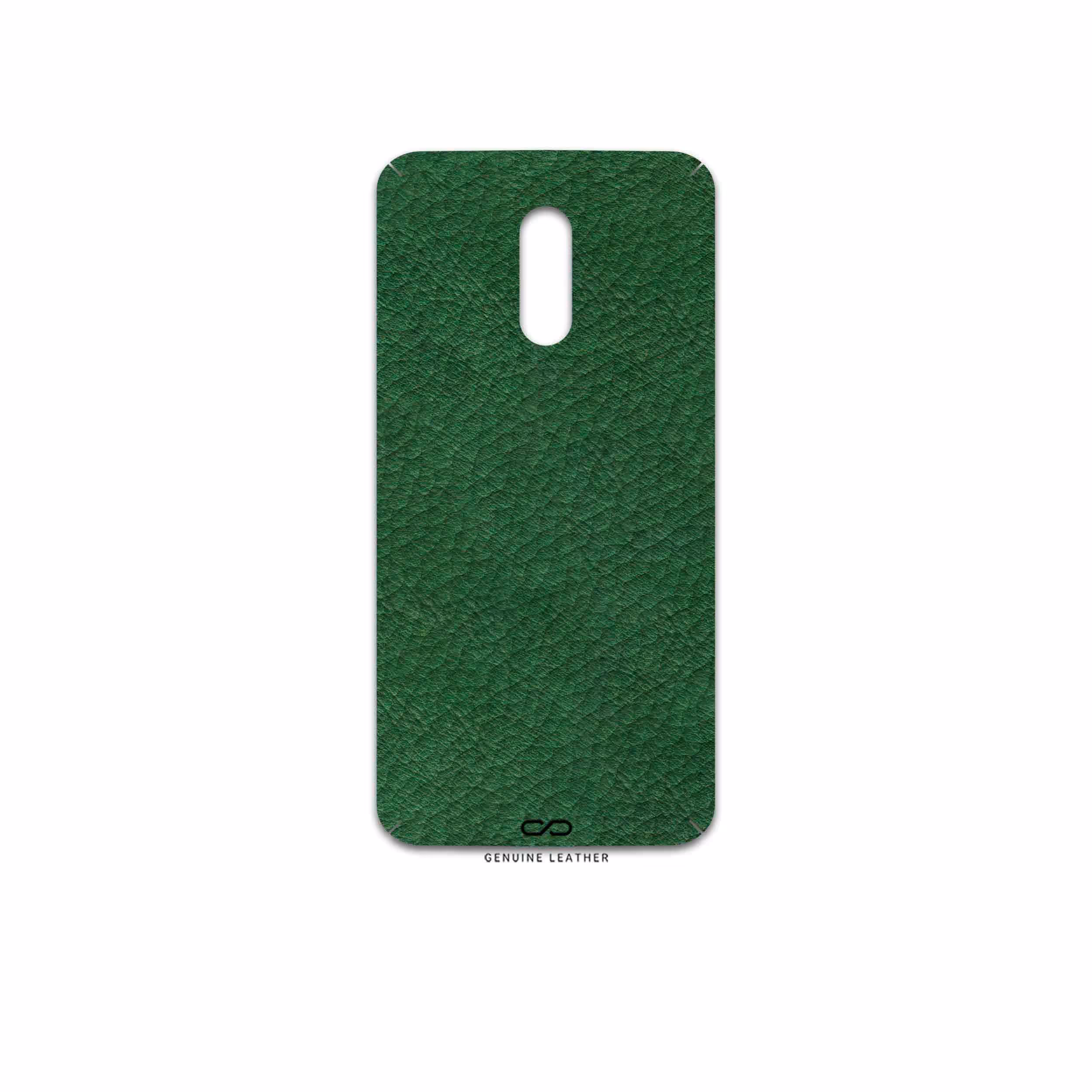 برچسب پوششی ماهوت مدل Green-Leather مناسب برای گوشی موبایل وان پلاس 7