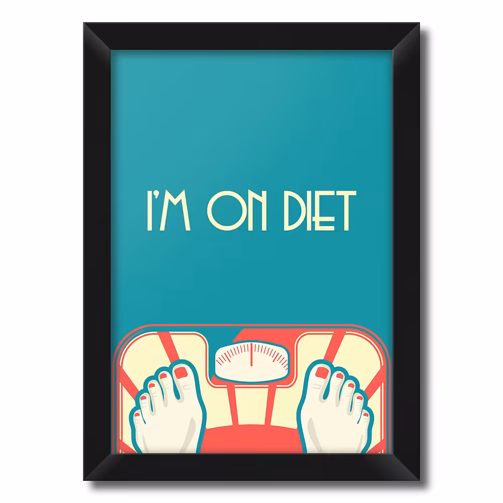 تابلو فنچ آرت طرح I'm On Diet کد GPH282-A