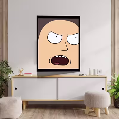 تابلو مدل Rick &amp;amp; Morty کد F-1035