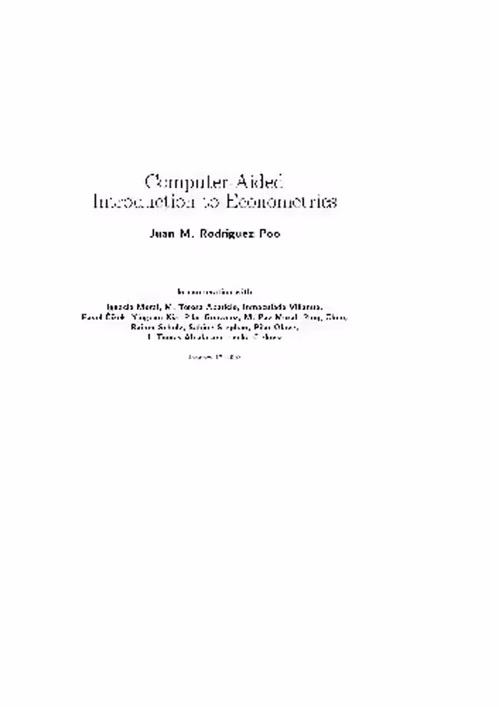 خرید و دانلود نسخه کامل کتاب Computer-Aided Introduction to Econometrics