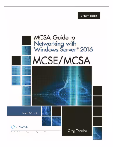 خرید و دانلود نسخه کامل کتاب MCSA Guide to Networking with Windows Server 2016, Exam 70-741