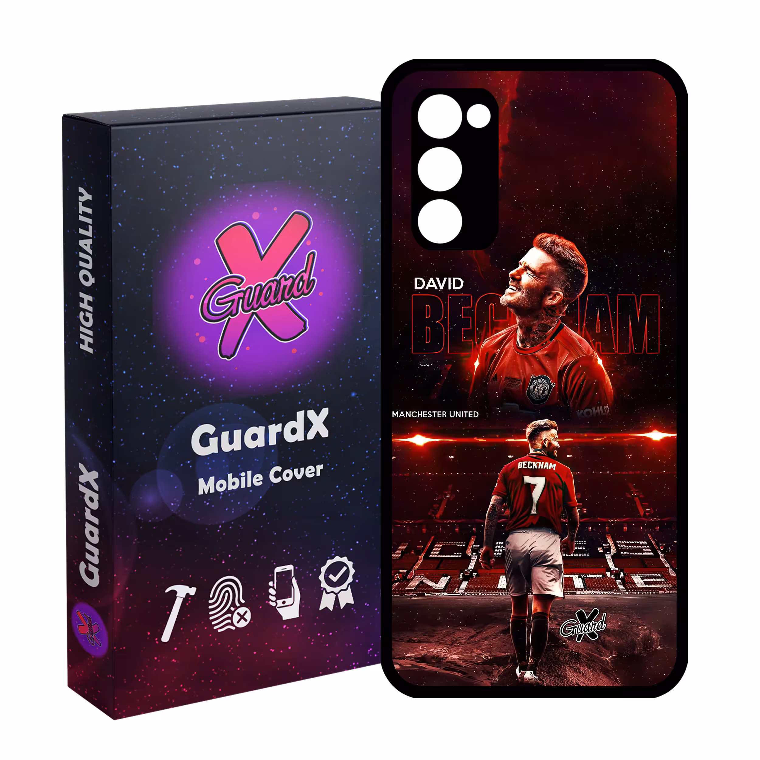 کاور گارد ایکس طرح David Beckham مدل Glass10581 مناسب برای گوشی موبایل سامسونگ Galaxy S20 FE