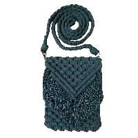 کیف بافتنی مدل مکرومه کد 16