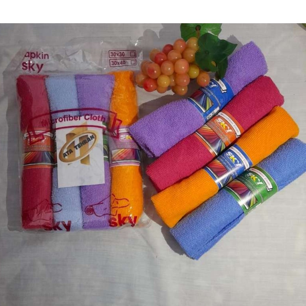 دستمال اشپزخانه مدل جادویی اسکای بسته 4 عددی