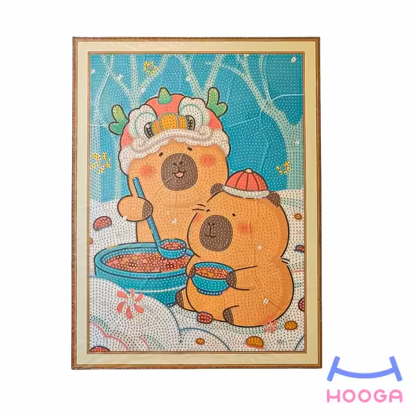 تابلو نقاشی الماسی بزرگ (40×30) طرح کاپی بارا - هوگا شاپ - فروش انواع محصولات فانتزی
