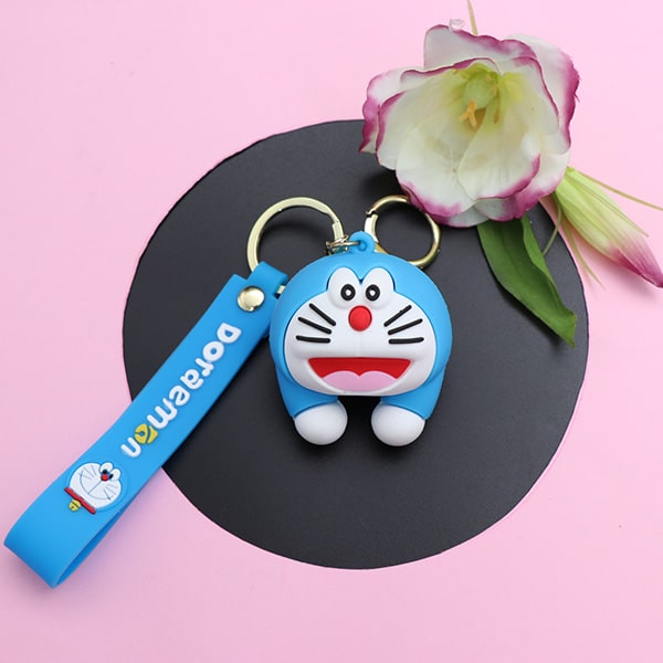 سرکلیدی عروسکی شیشه ای سیلیکونی گربه رباتیک 30981