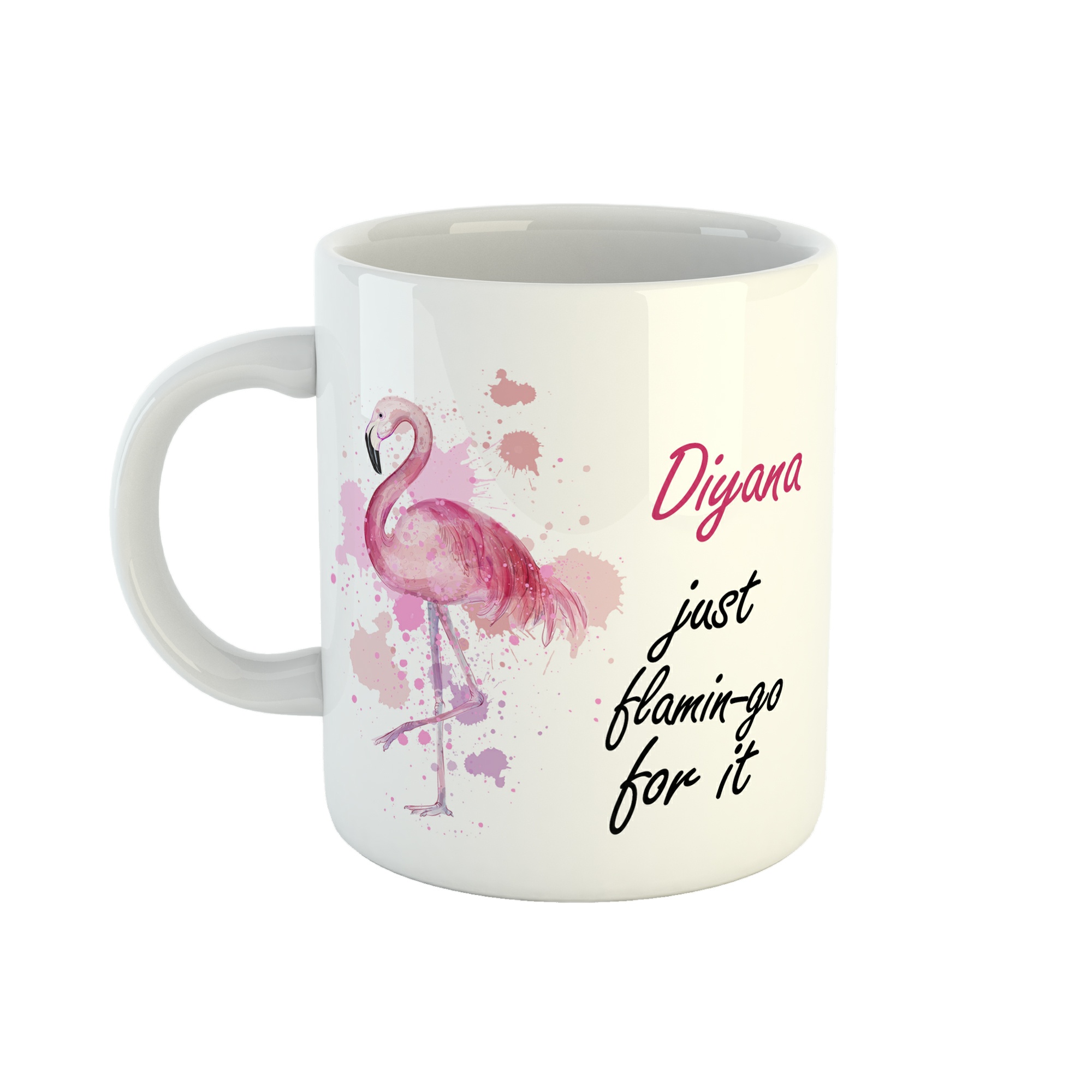 ماگ طرح اسم دیانا مدل فلامینگو کد 239