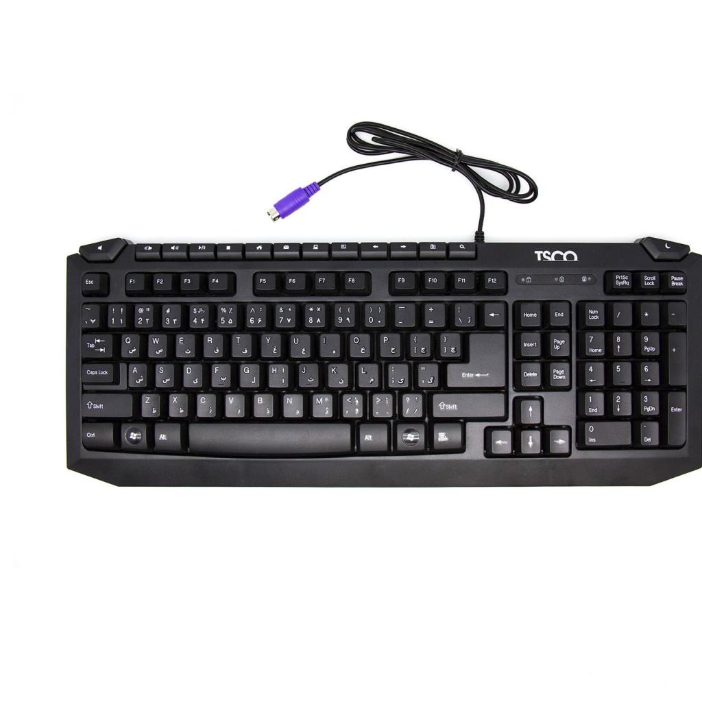 کیبورد  سیم دار تسکو TK 8024 اتصال PS2