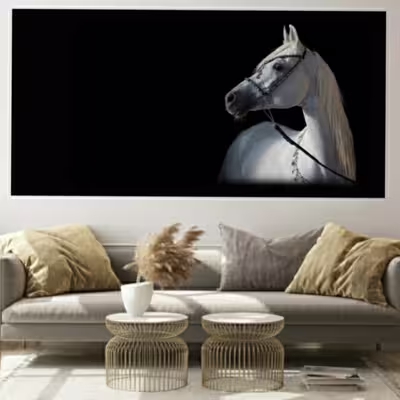 تابلو بوم مدل اسب تنها کد 2304
