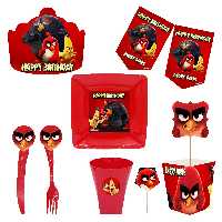 مجموعه 72 عددی تم تولد طرح پرندگان خشمگین