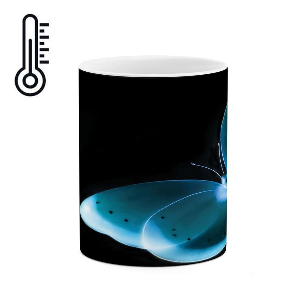 ماگ حرارتی طرح پروانه فانتزی مدل mgh02417