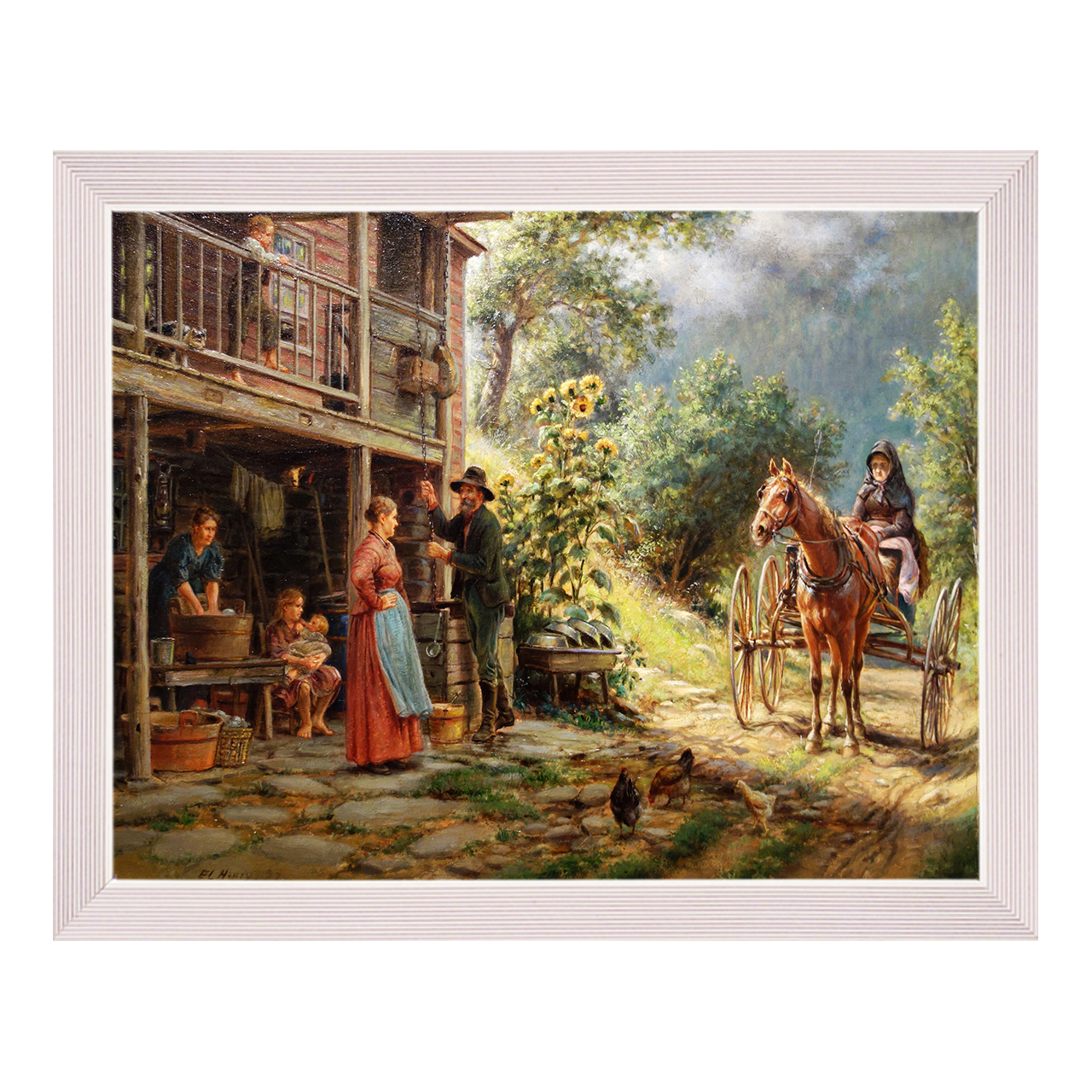 تابلو طرح زندگی روستایی کد 6151