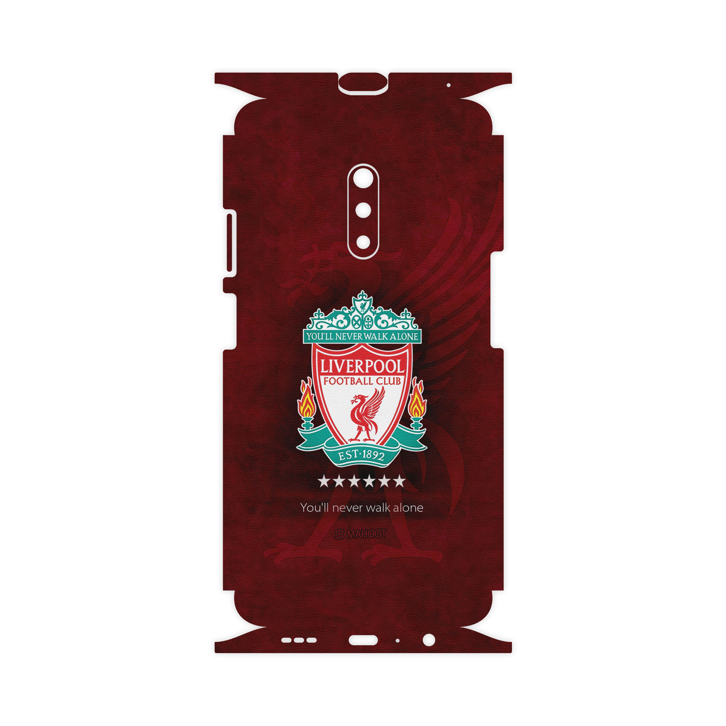 برچسب پوششی ماهوت مدل Liverpool-FC-FullSkin  مناسب برای گوشی موبایل اوپو Realme X