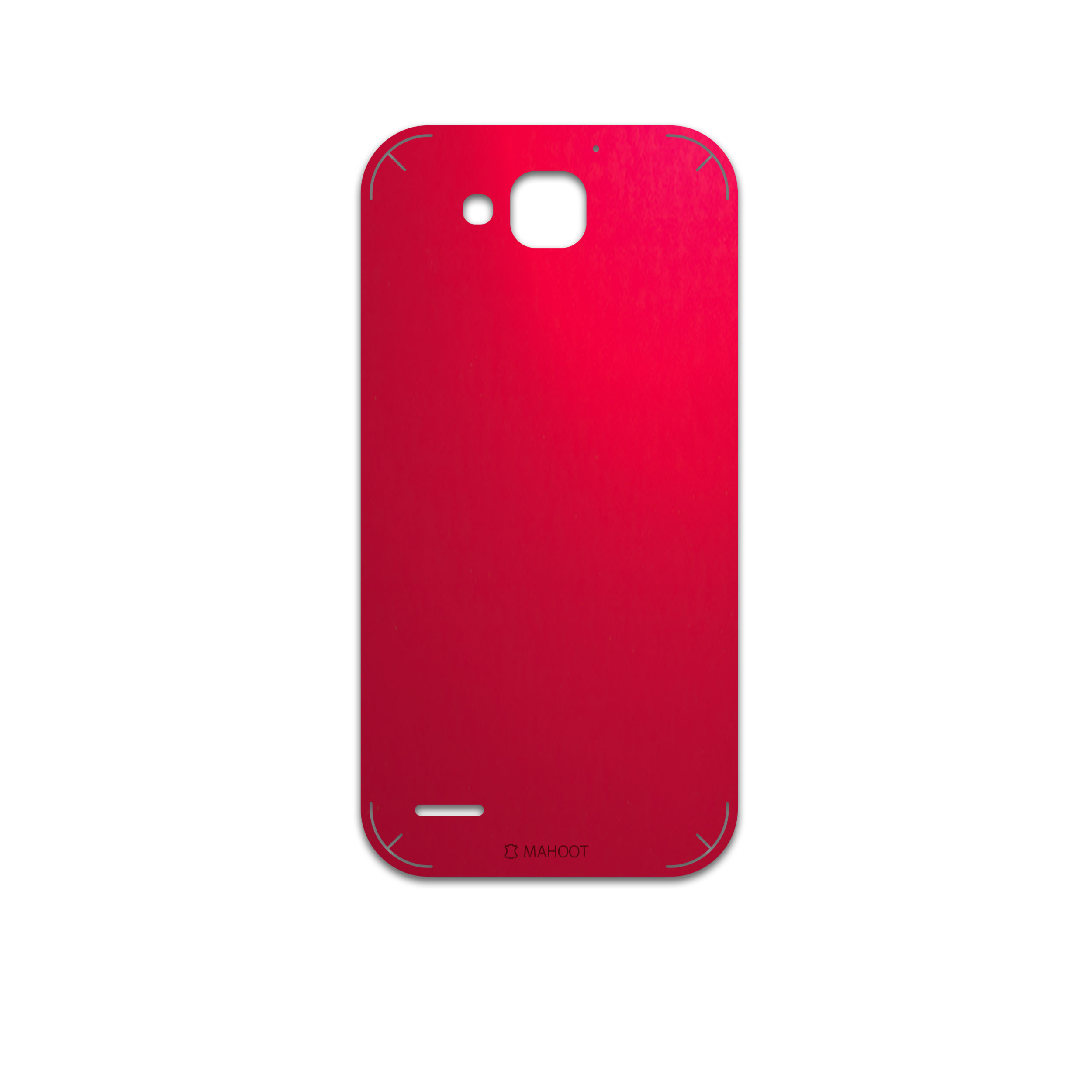 برچسب پوششی ماهوت مدل Matte-Warm-Red مناسب برای گوشی موبایل آنر 3X G750